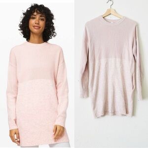 Lululemon MEDIUM Restful Intentions Cashlu pink pocketed sweater